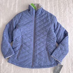 Free Country Women's Cloud Lite Reversible Jacket, Indigo Lead, Size M